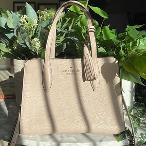 Small Cream Kate Spade with Tassel